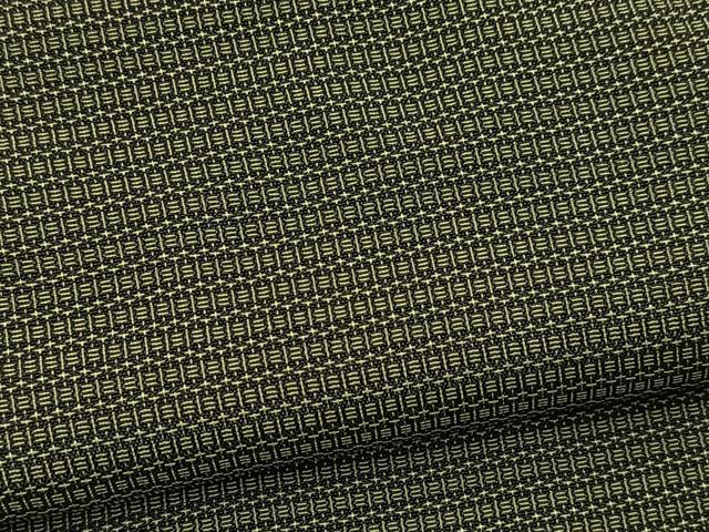 平和屋着物■男性 紬 アンサンブル 長羽織 幾何学文様 正絹 逸品 BAAX9836yc