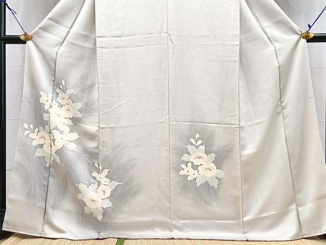 平和屋着物■訪問着 草花文 暈し染め 正絹 逸品 BAAX9838yc