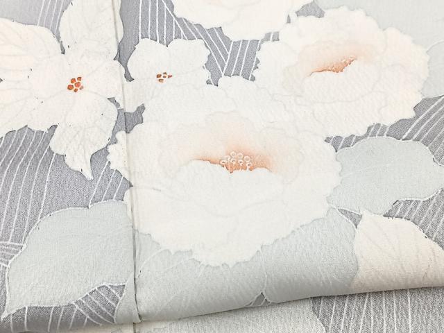 平和屋着物■訪問着 草花文 暈し染め 正絹 逸品 BAAX9838yc
