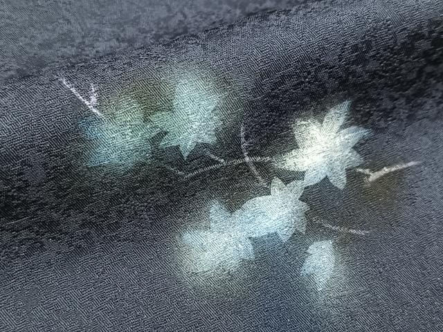 平和屋着物●訪問着 草花文 暈し染め 金彩 正絹 逸品 BAAX9853yc