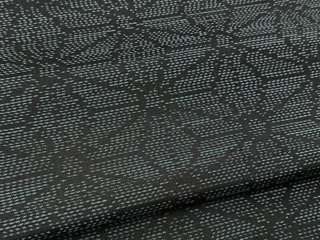 平和屋着物■本場大島紬 アンサンブル 麻の葉文様 正絹 逸品 未使用 BAAX9902yc