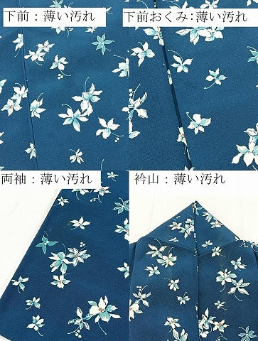 平和屋着物■上質な小紋 舞花文 正絹 逸品 BAAX9903yc