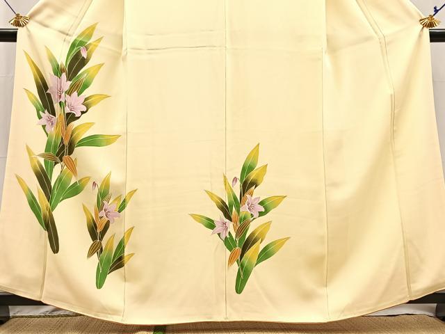 平和屋着物■訪問着 百合 正絹 逸品 BAAX9910yc