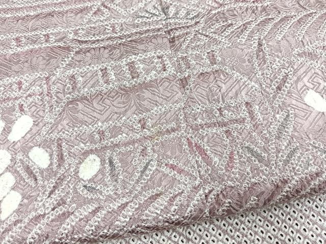 平和屋着物●訪問着 総絞り エ霞風景文 三越扱い 正絹 逸品 BAAX9932yc