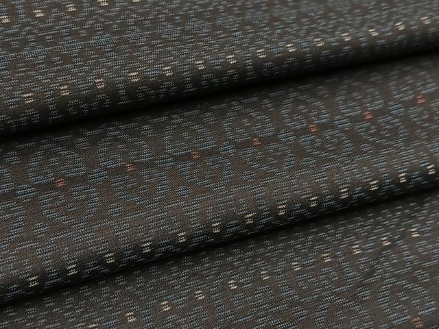 平和屋着物■本場大島紬 横段文 正絹 逸品 BAAX9933yc