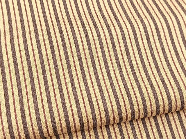 平和屋着物■上質な小紋 縞 正絹 逸品 BAAX9937yc
