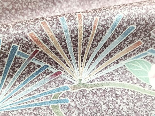 平和屋着物●訪問着 友禅 草花文 暈し染め 鈴乃屋扱い 正絹 逸品 BAAX9939yc