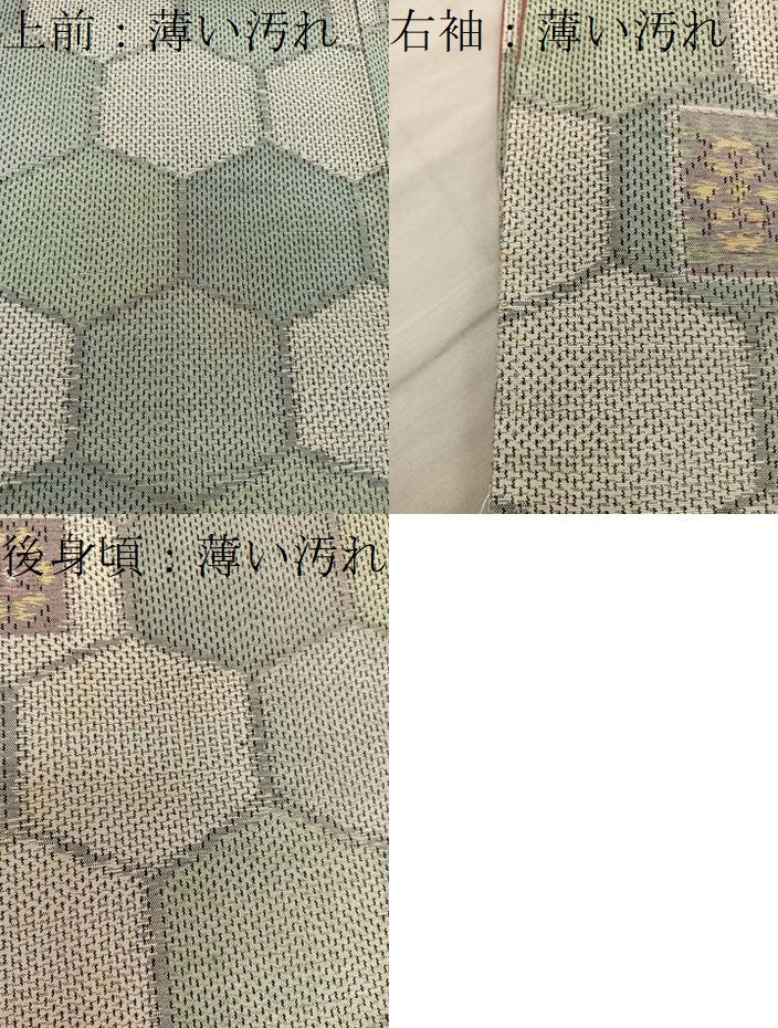 平和屋着物■上質な紬 亀甲花文 正絹 逸品 BAAY0005mz