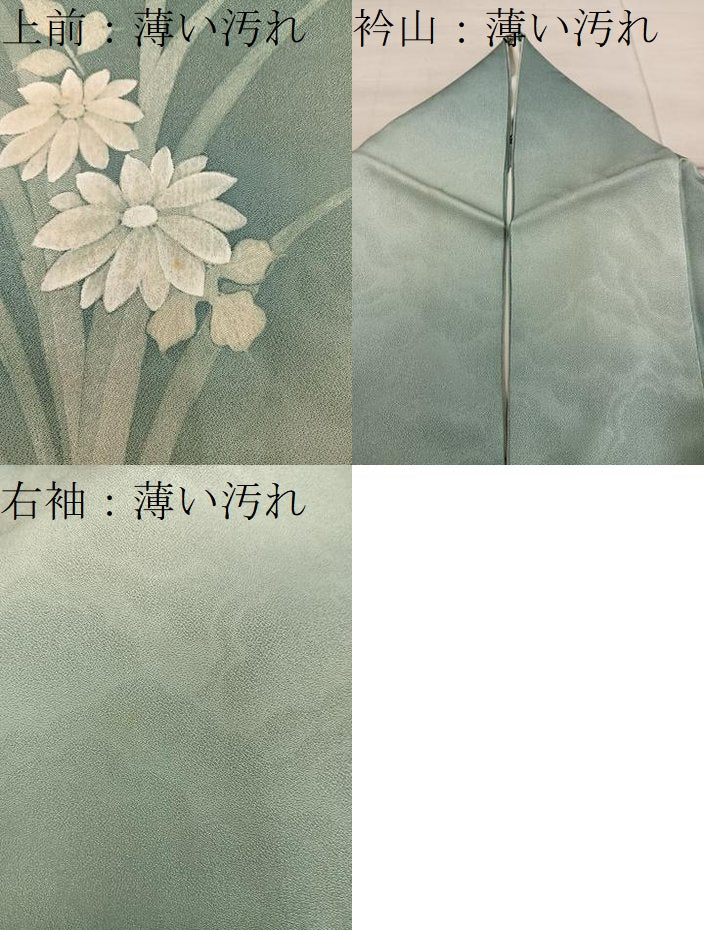 平和屋着物■訪問着 菊花文 ろうけつ染め 暈し染め 正絹 逸品 BAAY0016mz