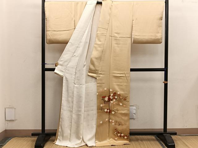 平和屋着物■豪華色留袖 駒刺繍 花籠文 暈し染め 金彩 正絹 逸品 BAAY0025mz