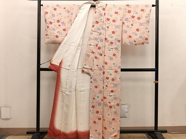 平和屋着物■上質な小紋 草花文 正絹 逸品 BAAY0029mz