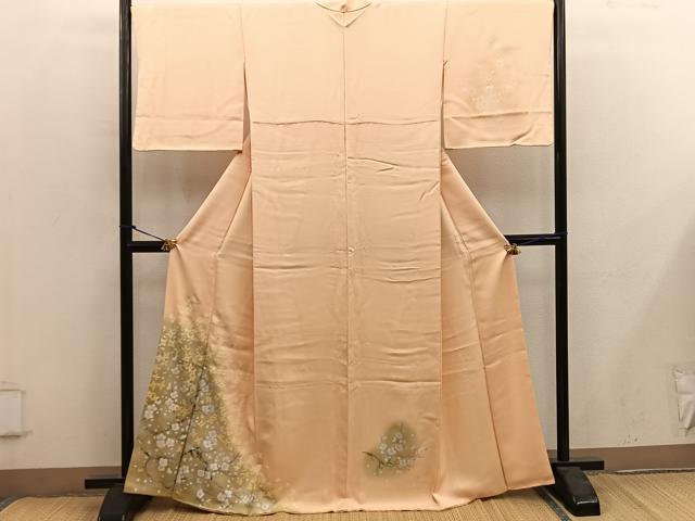 平和屋着物■訪問着 枝梅文 暈し染め やまと誂製 正絹 逸品 BAAY0043mz