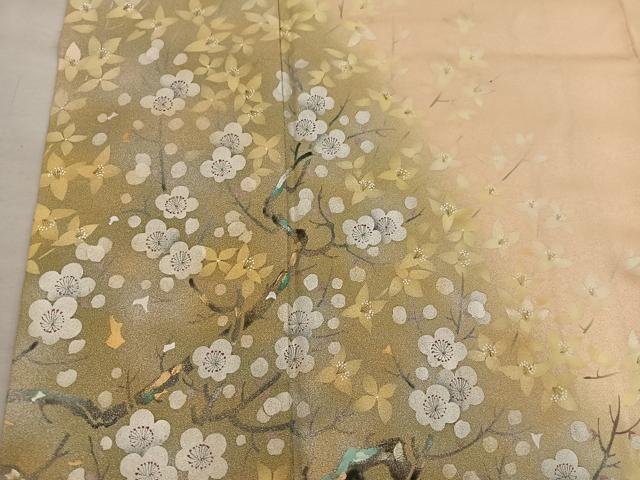 平和屋着物■訪問着 枝梅文 暈し染め やまと誂製 正絹 逸品 BAAY0043mz
