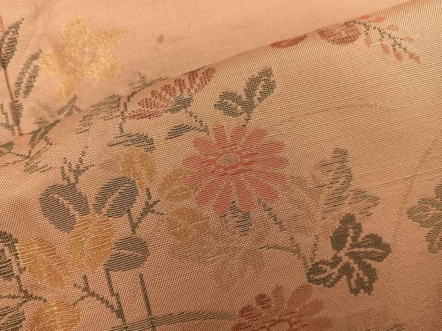 平和屋着物■訪問着 紬地 菊花文 金糸 正絹 逸品 BAAY0046mz