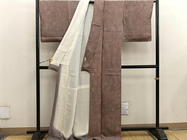平和屋着物■上質な小紋 作家物 霞文 正絹 逸品 BAAY0058mz