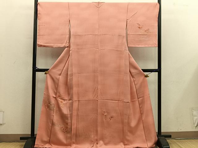 平和屋着物■訪問着 総刺繍 菊花文 金彩 正絹 逸品 BAAY0067mz