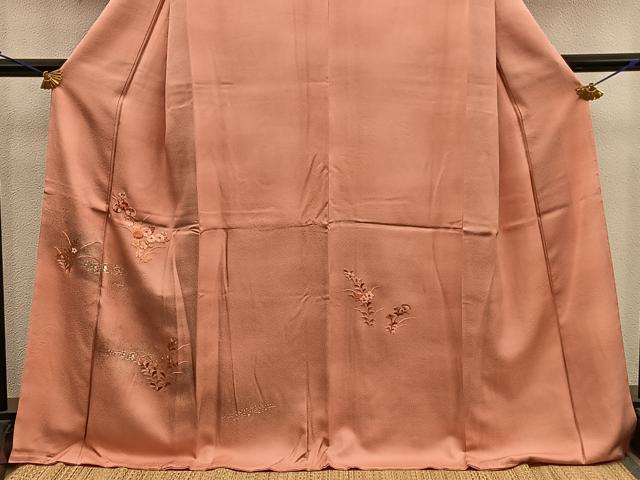 平和屋着物■訪問着 総刺繍 菊花文 金彩 正絹 逸品 BAAY0067mz