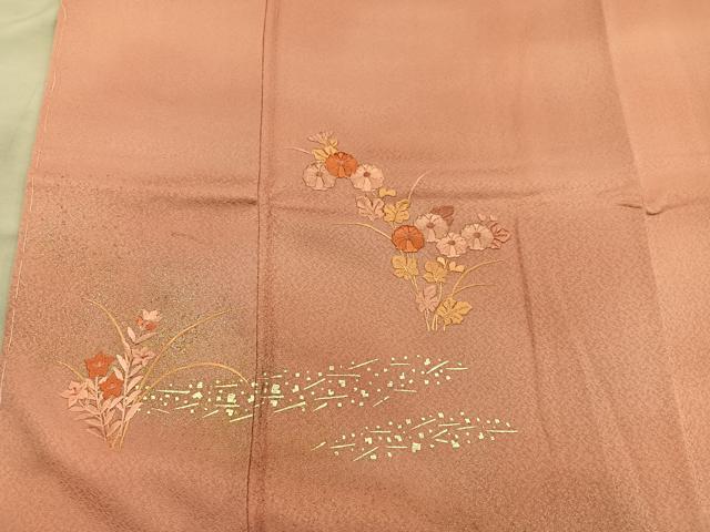 平和屋着物■訪問着 総刺繍 菊花文 金彩 正絹 逸品 BAAY0067mz