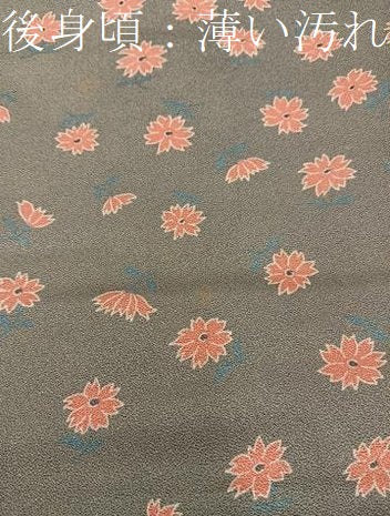 平和屋着物■上質な小紋 草花文 正絹 逸品 BAAY0069mz