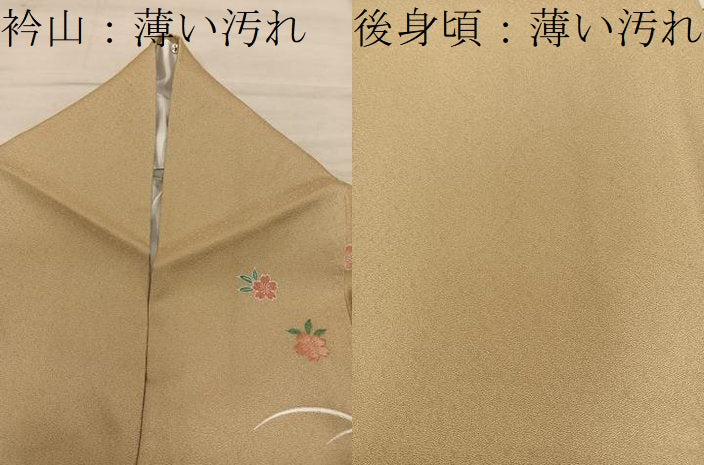 平和屋着物■訪問着 刺繍 雲重ね菊花文 暈し染め 金彩 正絹 逸品 BAAY0076mz