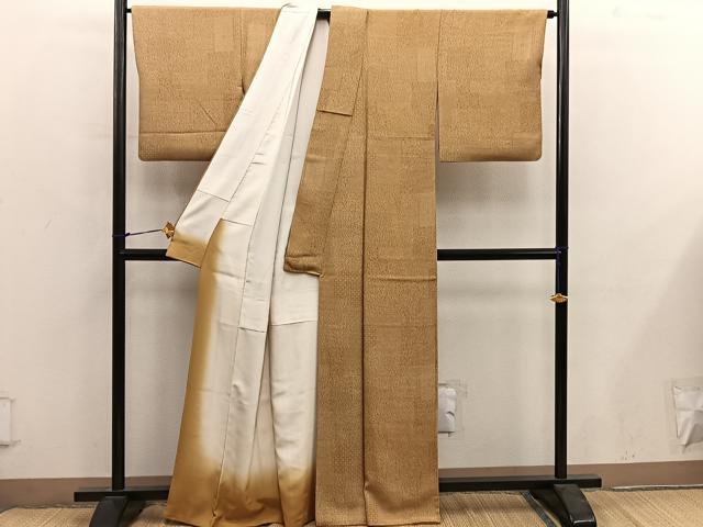 平和屋着物●江戸小紋 木下正夫 寄せ小紋柄 正絹 逸品 BAAY0079mz