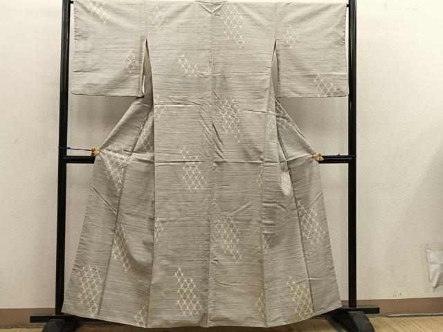 平和屋着物■上質な紬 菱 正絹 逸品 BAAY0082mz
