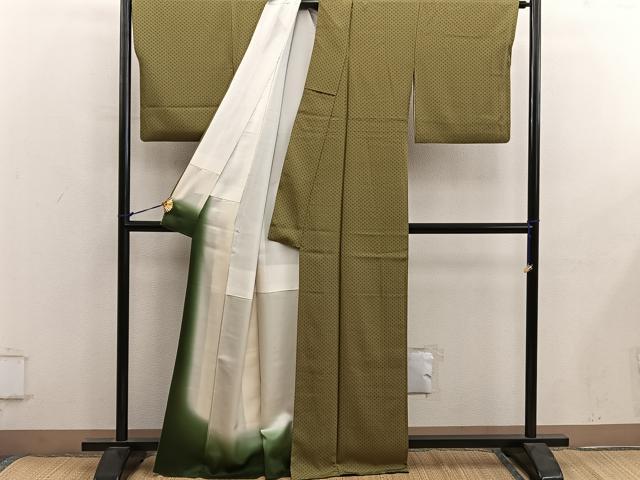 平和屋着物■江戸小紋 小花尽くし 正絹 逸品 BAAY0088mz
