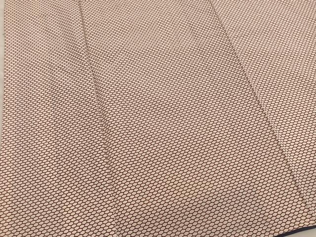 平和屋着物■上質な小紋 亀甲文 正絹 逸品 BAAY0101mz