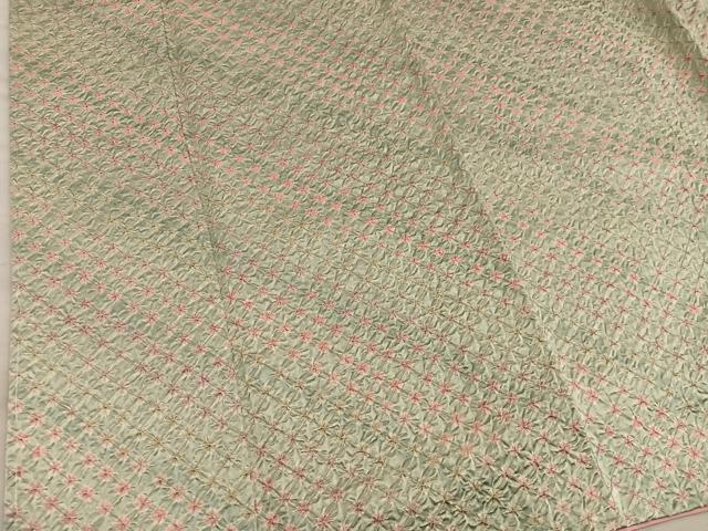 平和屋着物■上質な小紋 総絞り 正絹 逸品 BAAY0142mz