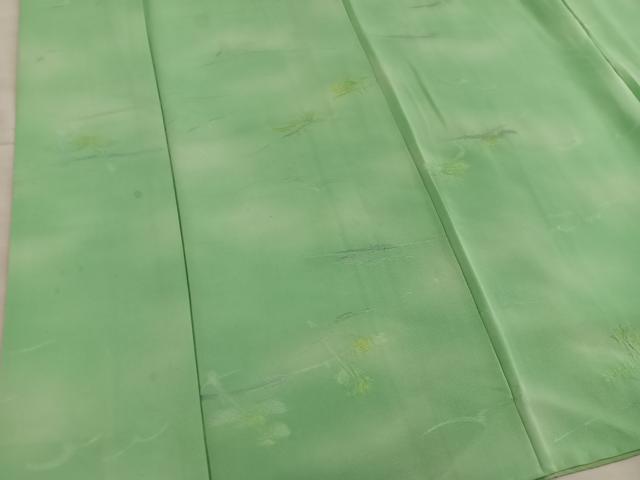 平和屋着物■上質な小紋 枝葉文 暈し染め 正絹 逸品 BAAY0154mz