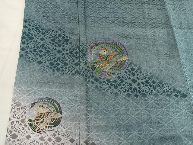 平和屋着物■訪問着 花鳥文 暈し染め 金彩 正絹 逸品 BAAY0177mz