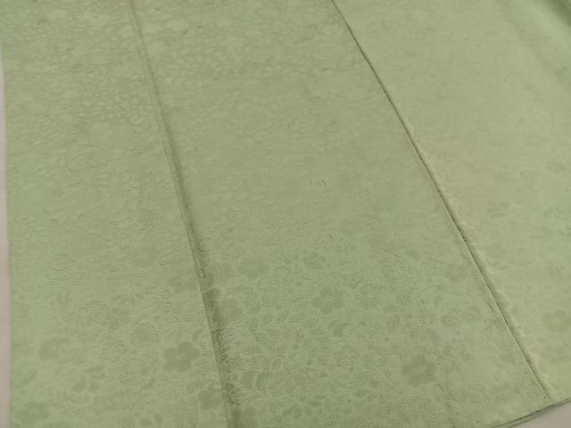 平和屋着物●上質な色無地 草花地紋 木蘭色 正絹 逸品 BAAY0180mz
