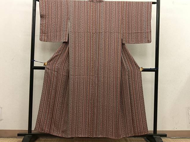 平和屋着物■上質な小紋 花間道 正絹 逸品 BAAY0186mz