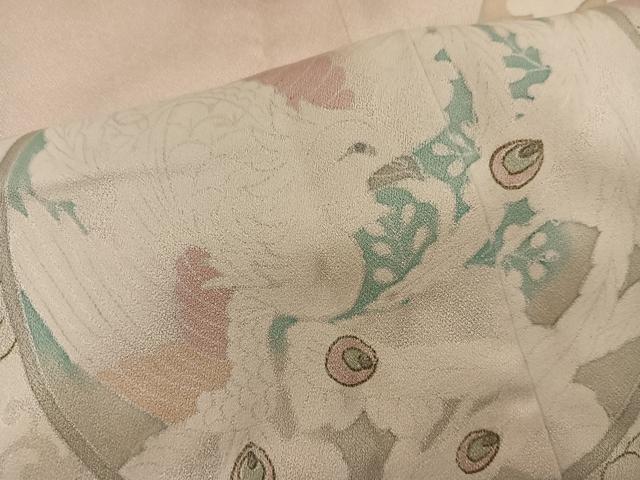平和屋着物■色留訪問着 鳳凰花文 正絹 逸品 BAAY0216mz