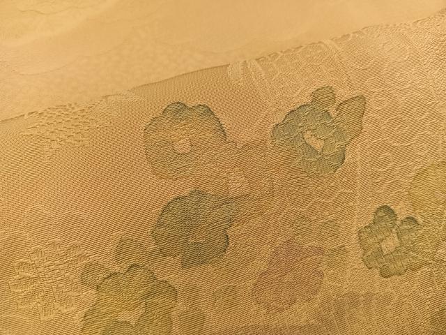 平和屋着物●上質な小紋 雲重ね菊花文 地紋起こし 暈し染め 正絹 逸品 BAAY0230mz