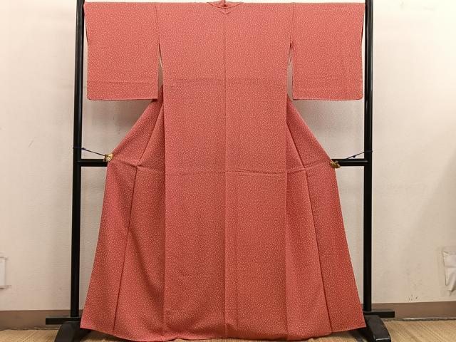 平和屋着物■江戸小紋 舞桜文 やまと誂製 正絹 逸品 BAAY0253mz