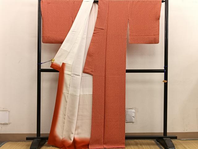 平和屋着物■江戸小紋 舞桜文 やまと誂製 正絹 逸品 BAAY0253mz