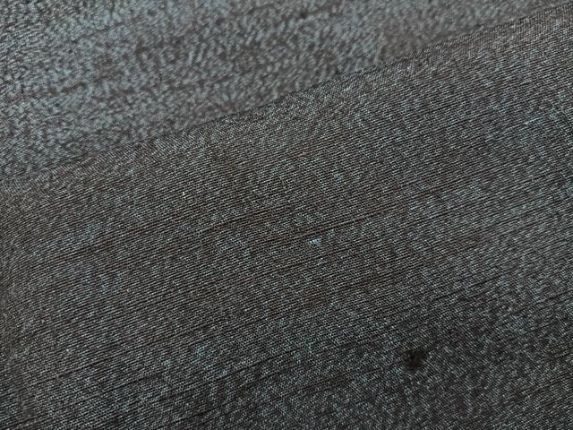 平和屋着物●男性 結城紬 アンサンブル 杢 絣文様 正絹 逸品 BAAY0257mz