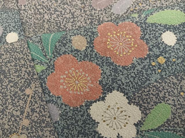 平和屋着物●上質な小紋 梅花文 金彩 正絹 逸品 BAAY0260mz