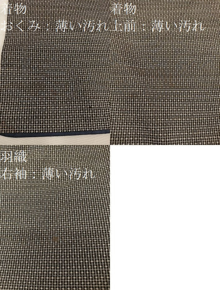 平和屋着物■男性 本場大島紬 アンサンブル 80亀甲 総詰め 正絹 逸品 BAAY0266mz