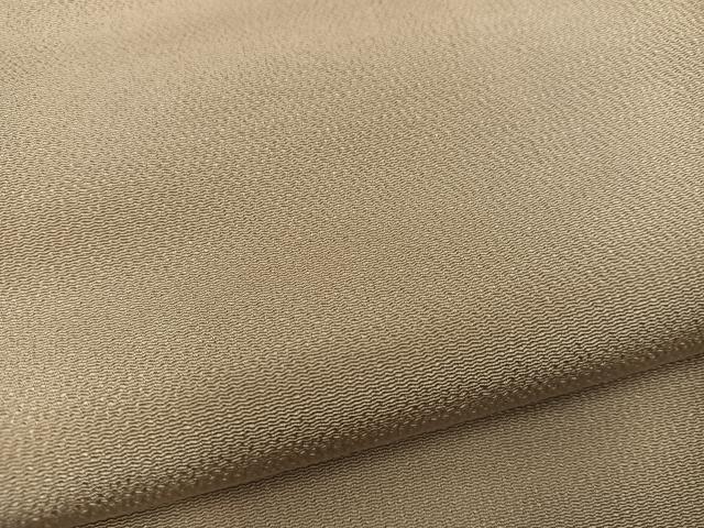 平和屋着物●松尾光琳 色無地 桑染色 鬼しぼ縮緬 正絹 逸品 BAAY0286mz