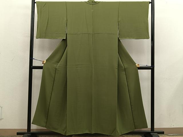 平和屋着物■上質な色無地 璃寛茶色 正絹 逸品 BAAY0292mz