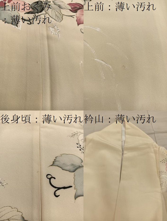 平和屋着物■訪問着 草葉文 金彩 正絹 逸品 BAAY0330mz