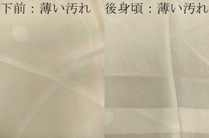 平和屋着物■長襦袢 無双仕立て 露芝地紋 暈し染め 正絹 逸品 BAAY0343mz