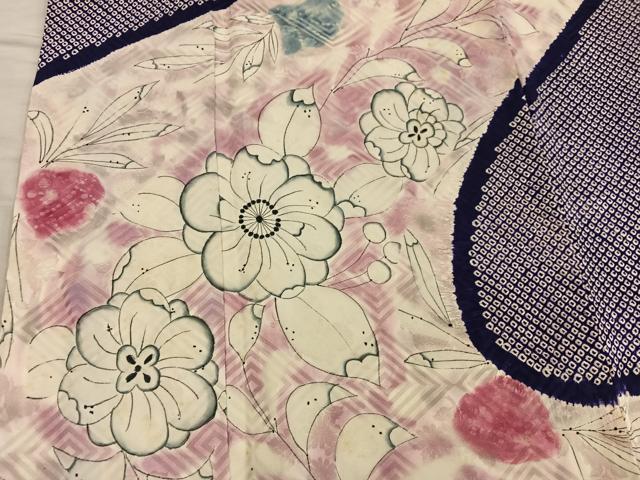 平和屋着物■訪問着 絞り 辻が花 正絹 逸品 BAAY0347mz