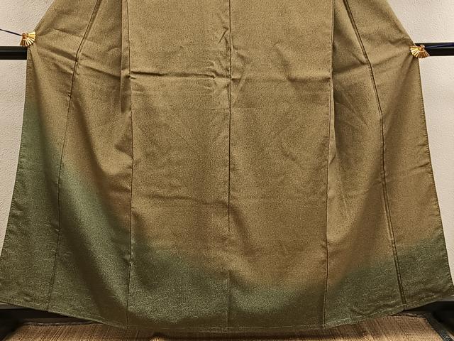 平和屋着物■訪問着 芝草文 暈し染め 正絹 逸品 未使用 BAAY0391mz