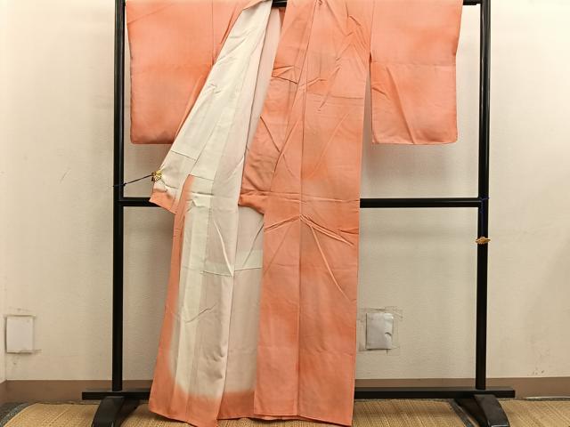 平和屋着物■上質な小紋 菊地紋 暈し染め 正絹 逸品 BAAY0421mz