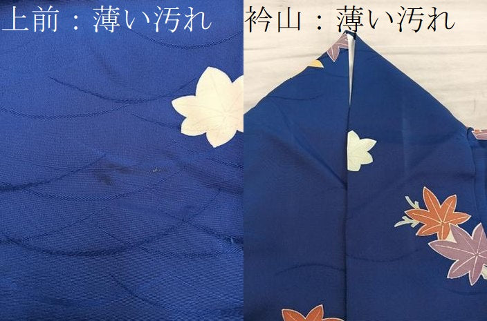 平和屋着物■上質な小紋 楓文 正絹 逸品 BAAY0427mz