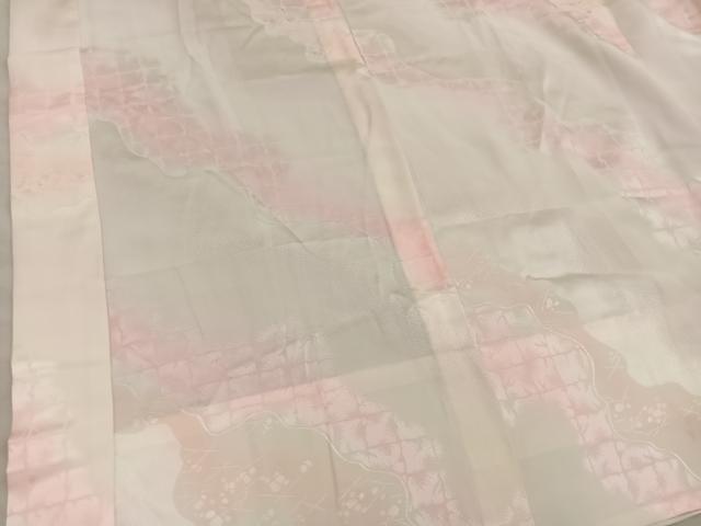 平和屋着物■長襦袢 無双仕立て 流水地紋 暈し染め やまと誂製 半衿刺繍 正絹 逸品 BAAY0436mz