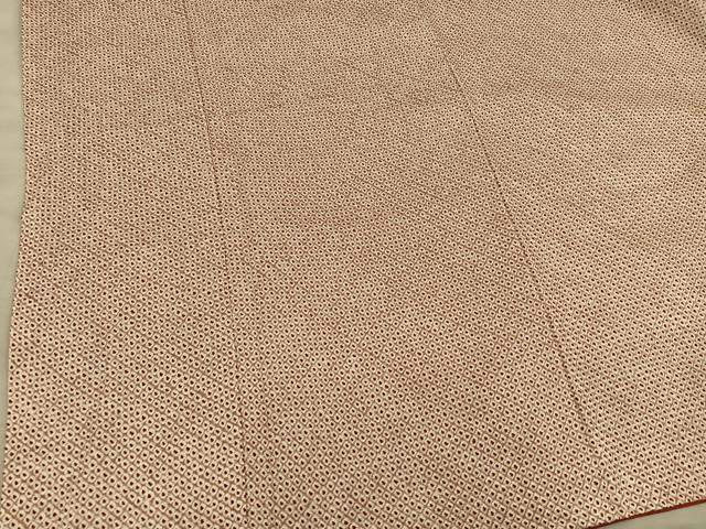 平和屋着物■大変加工の良い総絞り小紋 正絹 逸品 BAAY0449mz